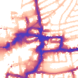 Daytime road noise heatmap for KT1 1SW