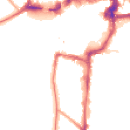 Night-time road noise heatmap for KT1 2AN