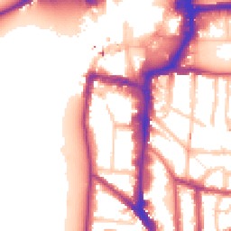 Daytime road noise heatmap for KT1 2AS