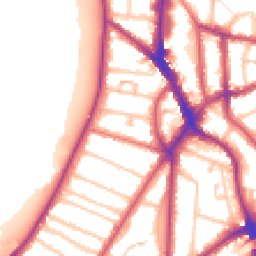 Daytime road noise heatmap for KT1 2LP