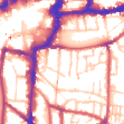 Daytime road noise heatmap for KT1 2QH