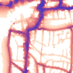 Daytime road noise heatmap for KT1 2QU