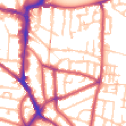Daytime road noise heatmap for KT1 2SF