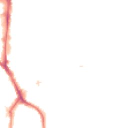 Night-time road noise heatmap for KT1 2SS