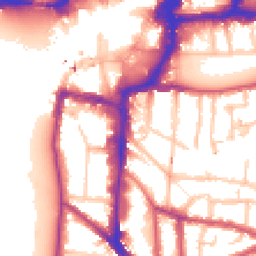 Daytime road noise heatmap for KT1 2TB