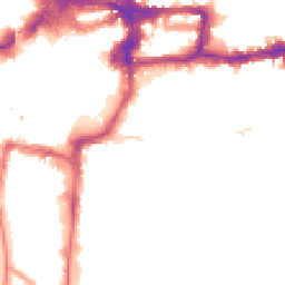 Night-time road noise heatmap for KT1 2UH