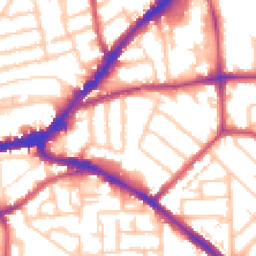 Daytime road noise heatmap for KT1 3AE