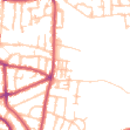 Daytime road noise heatmap for KT1 3BG