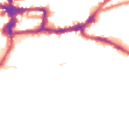 Night-time road noise heatmap for KT1 3BY