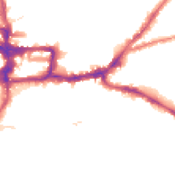 Night-time road noise heatmap for KT1 3DJ