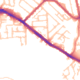 Daytime road noise heatmap for KT1 3FJ