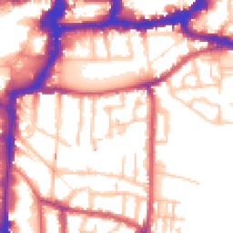 Daytime road noise heatmap for KT1 3GA