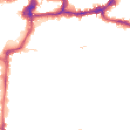 Night-time road noise heatmap for KT1 3GA