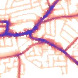 Daytime road noise heatmap for KT1 3NG