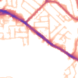 Daytime road noise heatmap for KT1 3PE