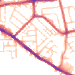 Daytime road noise heatmap for KT1 3PX