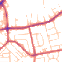 Daytime road noise heatmap for KT1 3SP