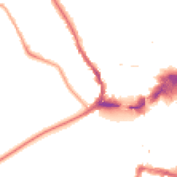 Night-time road noise heatmap for KT1 4AN