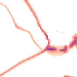 Night-time road noise heatmap for KT1 4AW