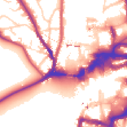 Daytime road noise heatmap for KT1 4BH