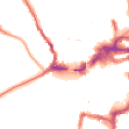 Night-time road noise heatmap for KT1 4BU