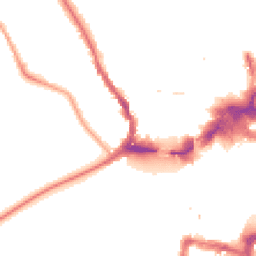 Night-time road noise heatmap for KT1 4DA