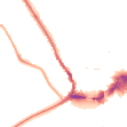 Night-time road noise heatmap for KT1 4DQ