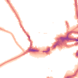 Night-time road noise heatmap for KT1 4EQ