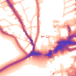 Daytime road noise heatmap for KT1 4ER