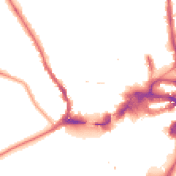 Night-time road noise heatmap for KT1 4EW