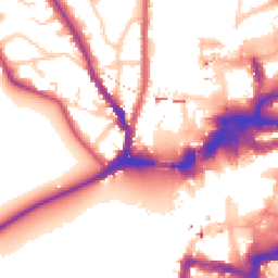 Daytime road noise heatmap for KT1 4FU