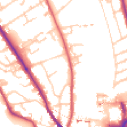 Daytime road noise heatmap for KT1 4HL