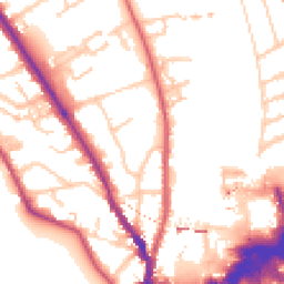 Daytime road noise heatmap for KT1 4JF