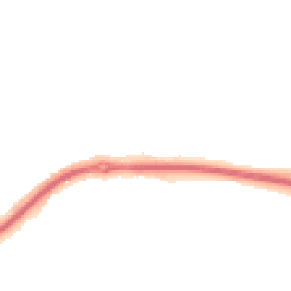 Night-time road noise heatmap for KT10 0AN