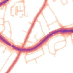 Daytime road noise heatmap for KT10 0AY