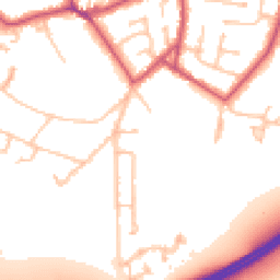 Daytime road noise heatmap for KT10 0BN