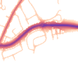 Daytime road noise heatmap for KT10 0DF