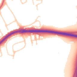 Daytime road noise heatmap for KT10 0DG