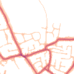 Daytime road noise heatmap for KT10 0DP