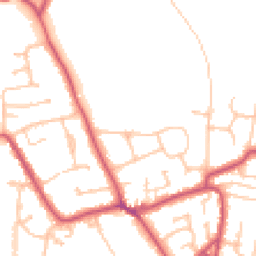 Daytime road noise heatmap for KT10 0DR