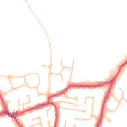Daytime road noise heatmap for KT10 0EB