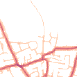 Daytime road noise heatmap for KT10 0ED