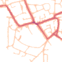 Daytime road noise heatmap for KT10 0HQ