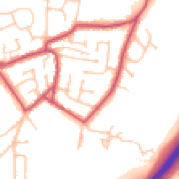 Daytime road noise heatmap for KT10 0HT
