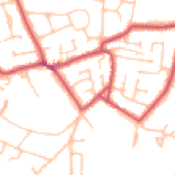 Daytime road noise heatmap for KT10 0JR