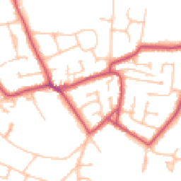 Daytime road noise heatmap for KT10 0JS