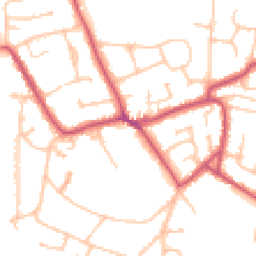 Daytime road noise heatmap for KT10 0JW
