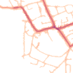 Daytime road noise heatmap for KT10 0LR