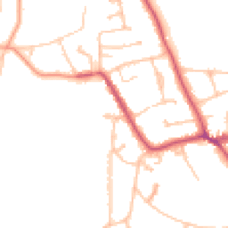 Daytime road noise heatmap for KT10 0NU