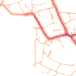 Daytime road noise heatmap for KT10 0PF